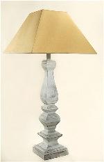 ALEXANDERS 54 CM WHITEWASH PATARA COLUMN LAMP